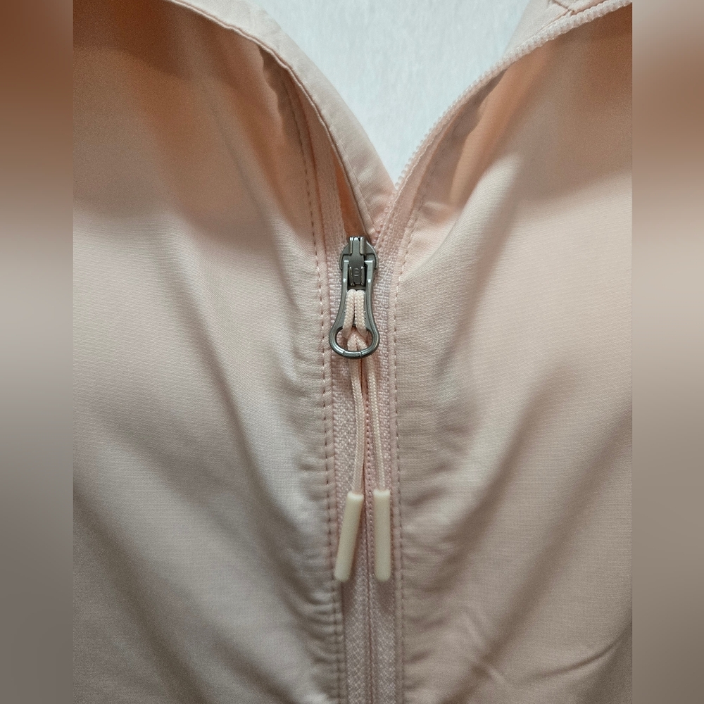 The North Face Women's Light Pink Hooded Windbreaker Jacket, Size L - Picture 10 of 16